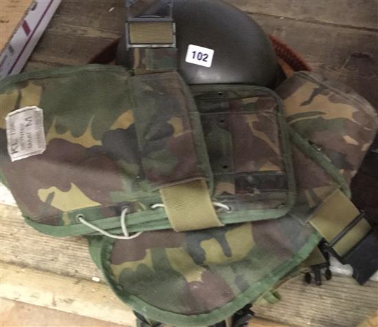 Military hat etc